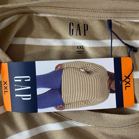 New Gap Drop Shoulder Striped Top Women's Plus Size XXL - Picture 4 of 8